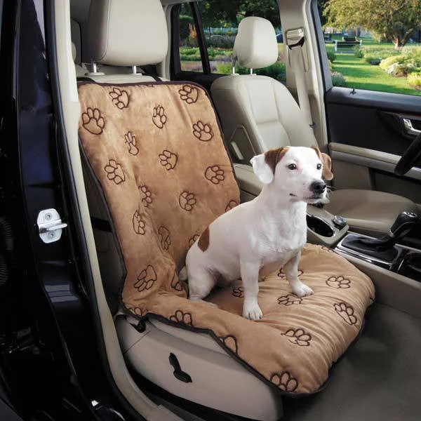 - Brand XX cat toy selectionsSingle Bucket Tan Pawprint Bench Car Seat Cover