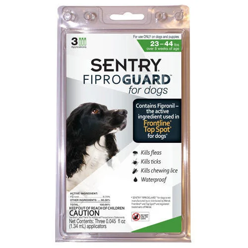  -High-end pet toy rankingsSentry FiproGuard Flea & Tick Control for Dogs 23-44 lbs 3pk