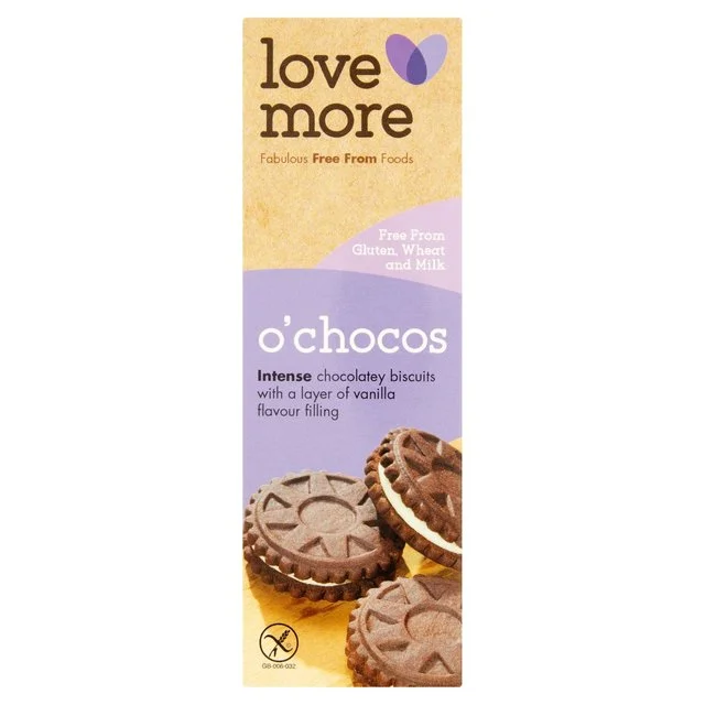 - Air box TSA certified check-inLovemore Free From O'Choco Biscuits   125g