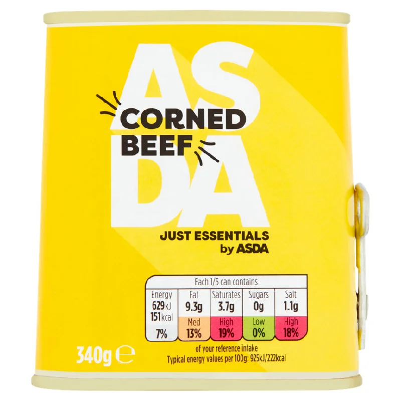 - Car dog seat beltJUST ESSENTIALS by ASDA Corned Beef