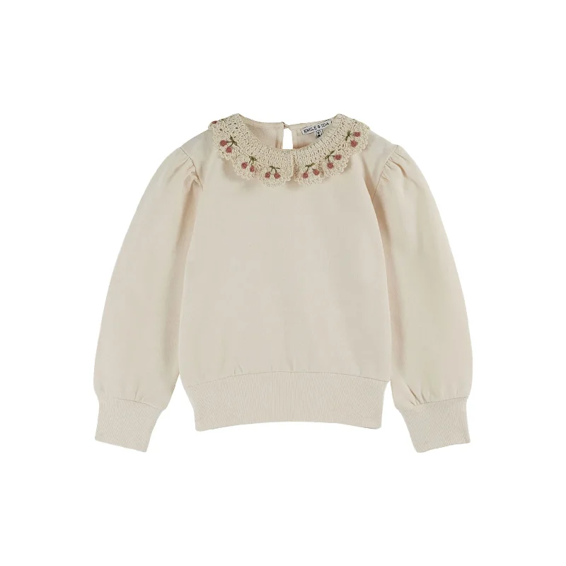 - Dog anti-slip matEmile et Ida Cream Collar Embroidered Sweatshirt