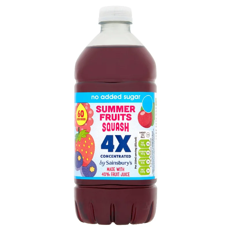 - ​​Christmas pet Christmas clothingSainsbury's Quadruple Strength Summer Fruits Squash 750ml