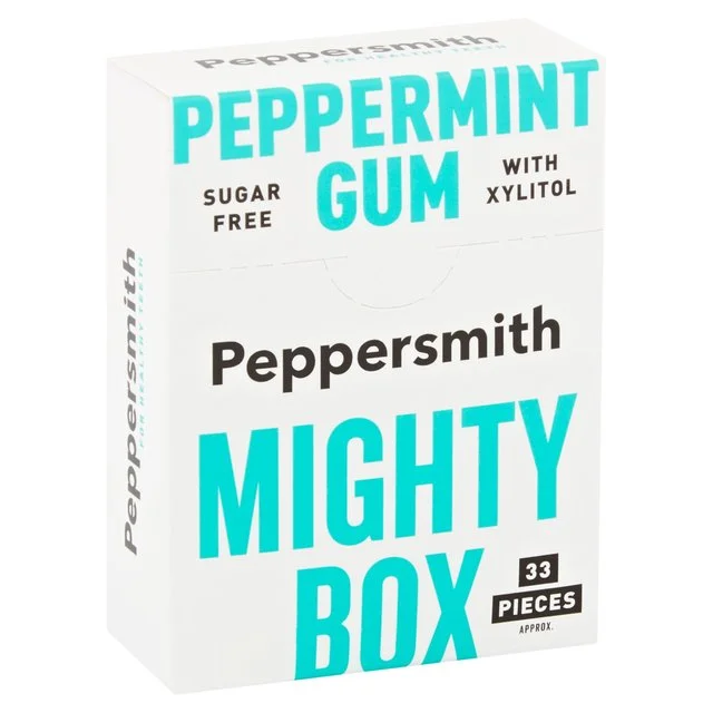 - Degradable pet feces bagPeppersmith 100% Xylitol Mighty Box Peppermint Gum   50g