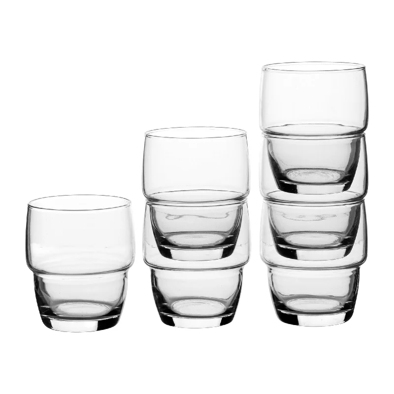 - Dog anti-slip mat285ml Galata Stacking Tumbler Glasses - Pack of Six  - By LAV