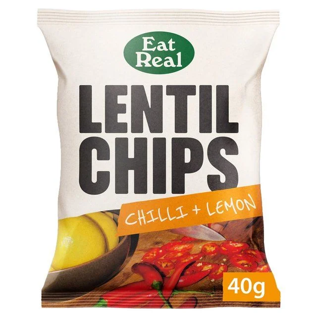 - ​​Christmas pet Christmas clothingEat Real Lentil Chilli & Lemon Chips   40g