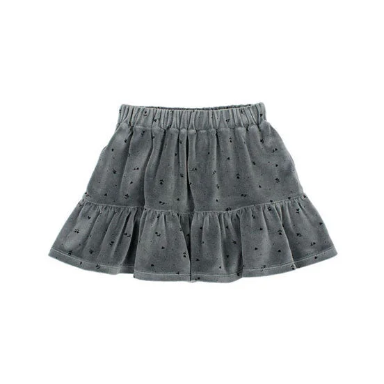 ---Buho Elephant Velvet Cuore Skirt