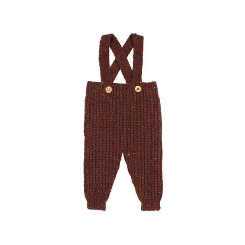 ---Buho Brown Botonato Baby Dungaree