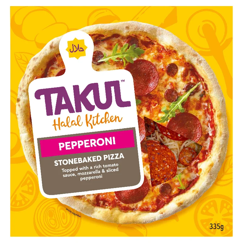 - Postoperative pet anti-licking Elizabethan collarTakul Halal Kitchen Pepperoni Stonebaked Pizza 335g