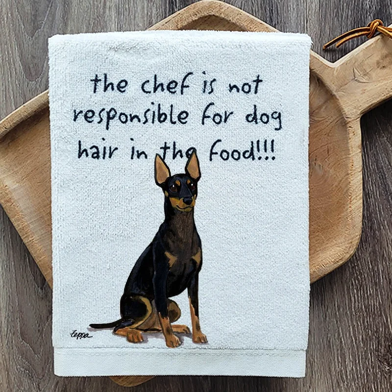  -Splash-proof food bowl AND Anti-choking slow food bowlToy Manchester Terrier Dish Towel