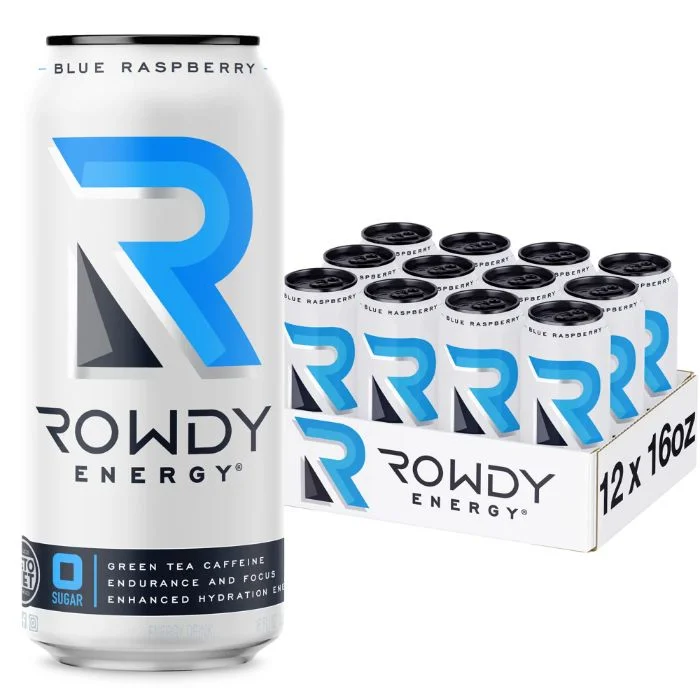 ---Rowdy Energy Drink Blue Raspberry 16 Fo - Pack Of 12