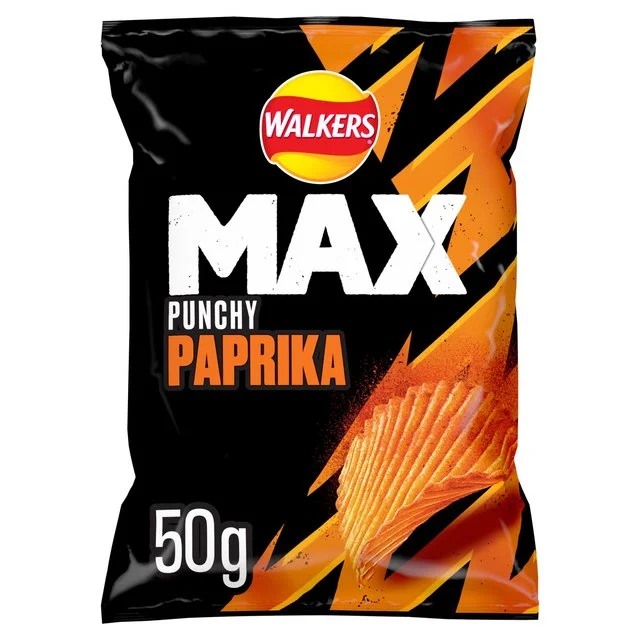 - Pet stroller can be taken on the planeWalkers Max Paprika Crisps   50g