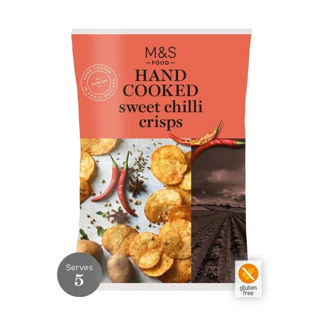 - Remote interactive pet feederM&S Sweet Chilli Hand Cooked Crisps   150g