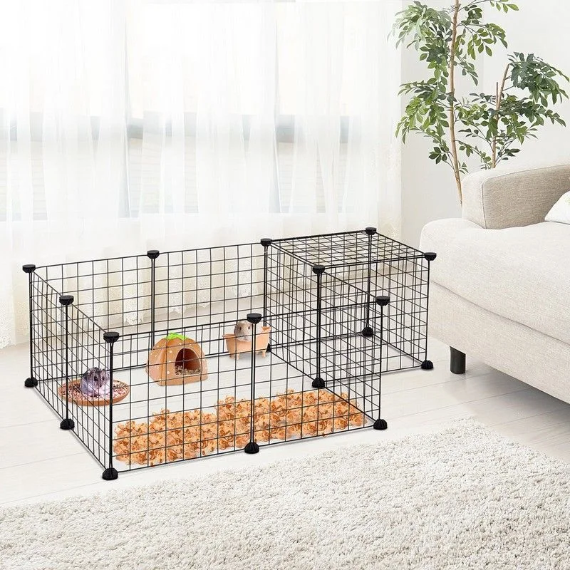 - Chinchilla cooling ice nest ceramic platePawHut DIY Pet Playpen Metal Wire Fence 12 Panel Enclosure Indoor Outdoor Guinea Pig Rabbit Small Animals Cage Black