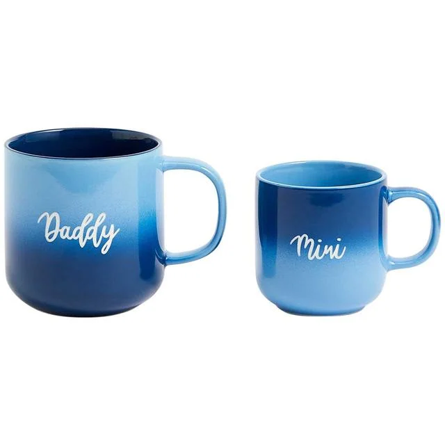 - Winter warm clothes for short-haired dogsM&S Set Of 2 Mini And Daddy Mugs Blue   2 per pack