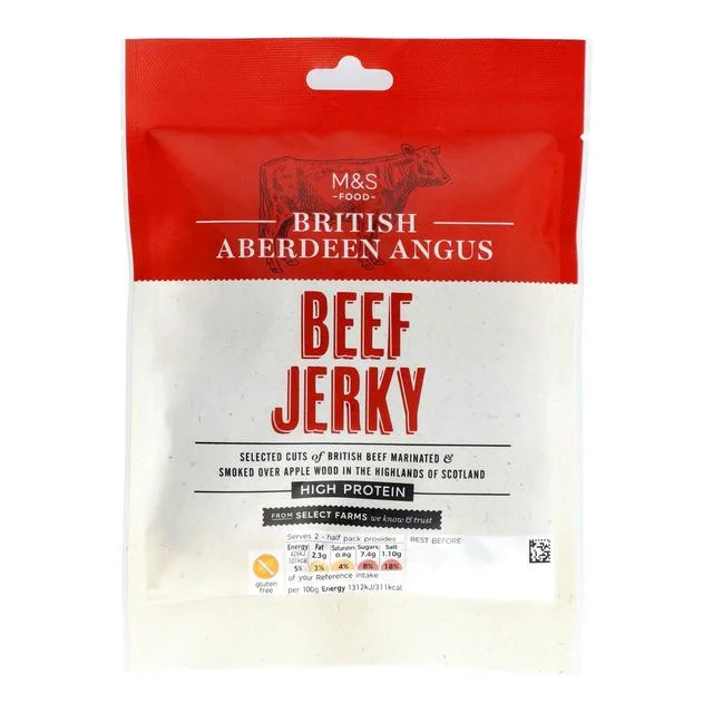 - Foldable and portable cat bagM&S British Peppered Beef Jerky   50g