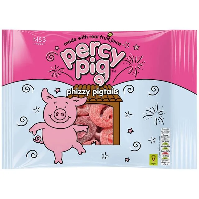 - ​​Pet toys under 10 yuanM&S Percy Pig Large Phizzy Pigtails   400g