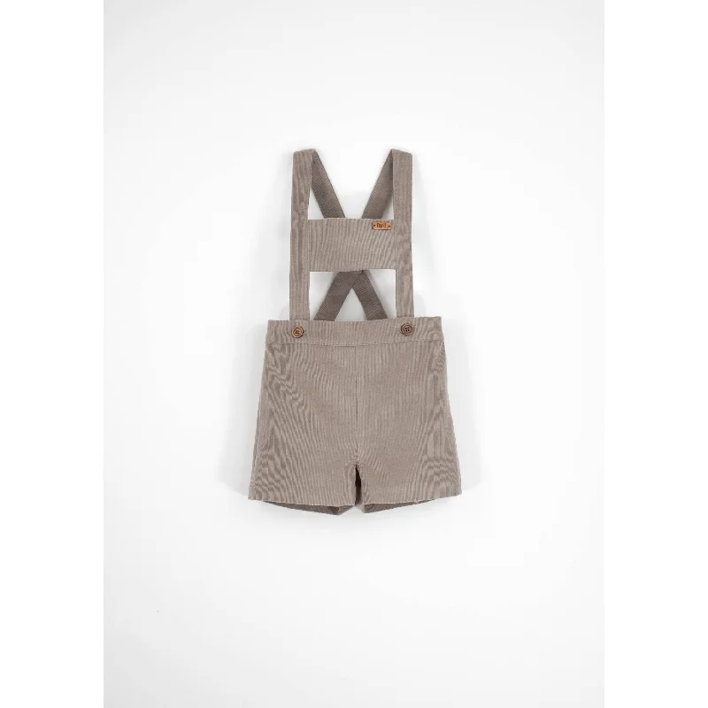 - ​​Pet toys under 10 yuanPopelin Taupe Corduroy Suspender Shorts