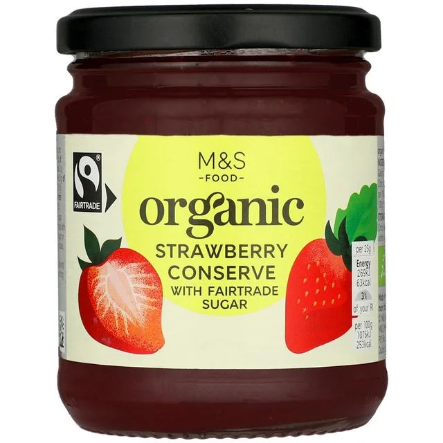 - Summer pet ice matM&S Organic Fairtrade Strawberry Conserve   340g