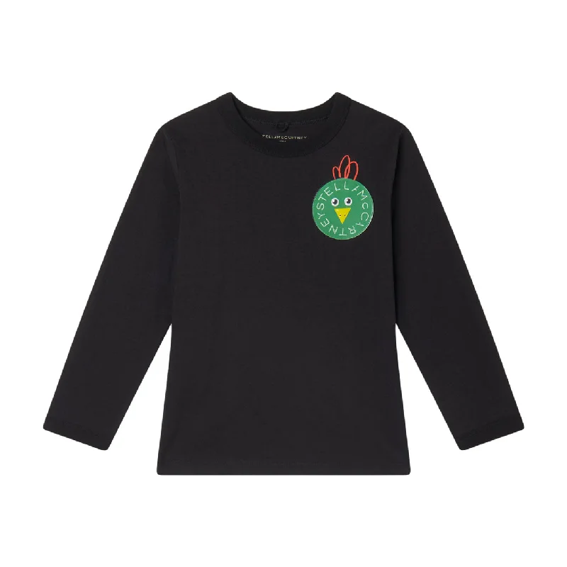 - Automatic temperature adjustment cat bedStella McCartney  Black Chick Logo Long Sleeve Tee