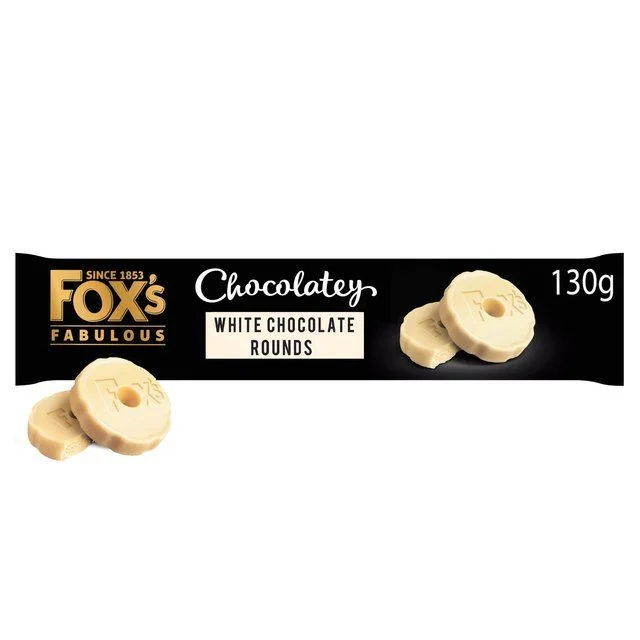 ---Fox's Biscuits Chocolatey White Chocolate Rounds   130g