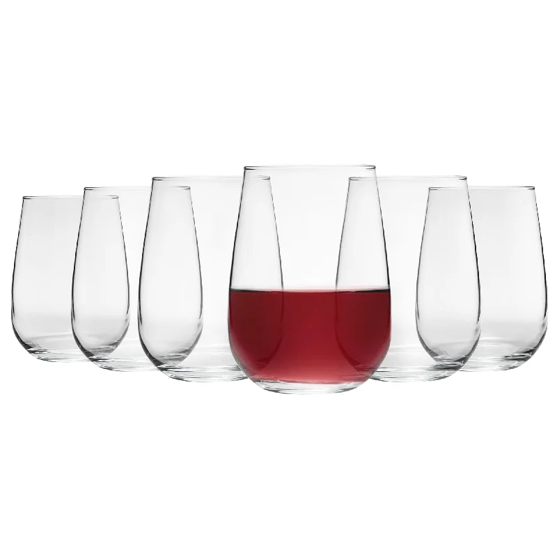 ---590ml Gaia Stemless Wine Glasses - Pack of Six - By LAV