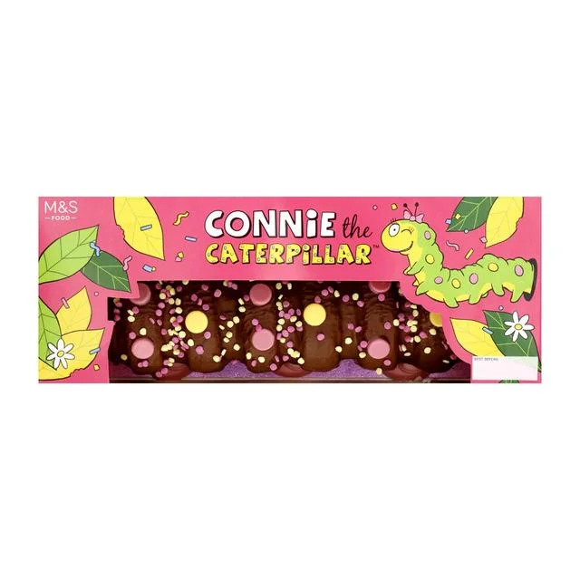 - Air box TSA certified check-inM&S Connie The Caterpillar Chocolate Sponge Cake   625g