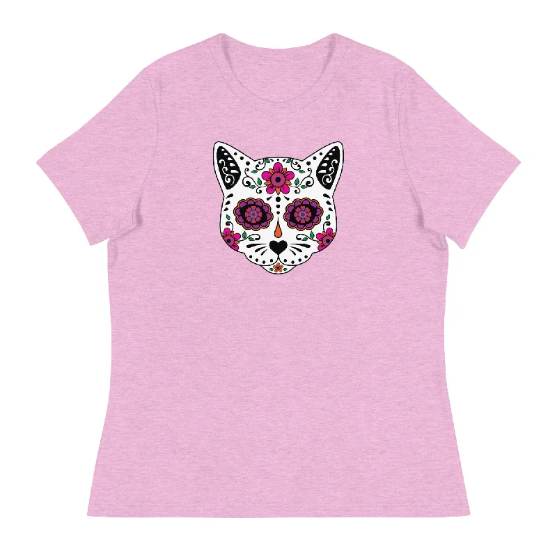 - Remote interactive pet feederSugar Skull Cat Women's Relaxed T-Shirt