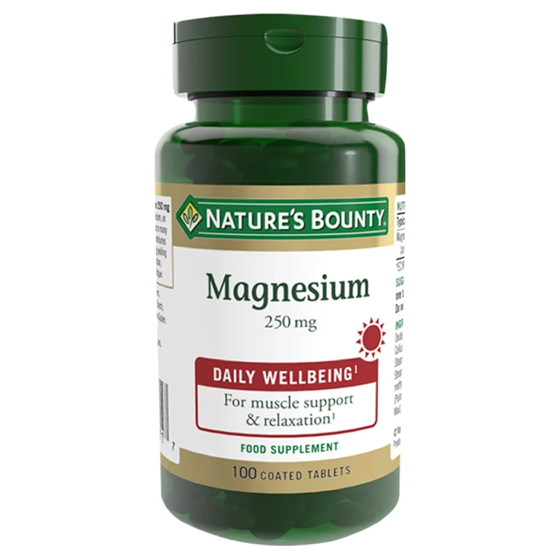 - Pet tear stain cleaning wipesNature's Bounty Magnesium Coated Tablets, 250mg x100