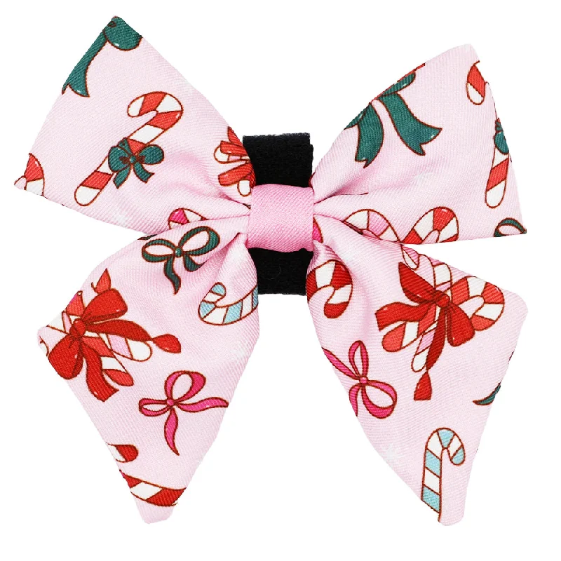 - Foldable and portable cat bagDog Sailor Bow - Candy Cane Coquette