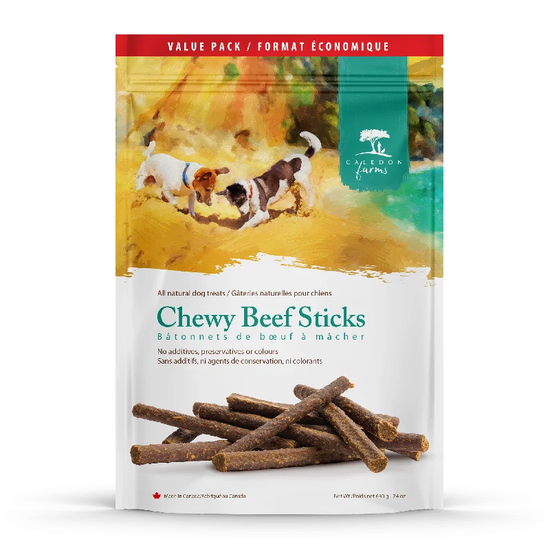 - Natural ingredient dog foodChewy Beef Sticks Value Pack