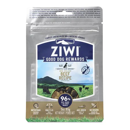 - High protein dog foodZiwi Peak Good Dog Reward Beef Dog Treat 85g