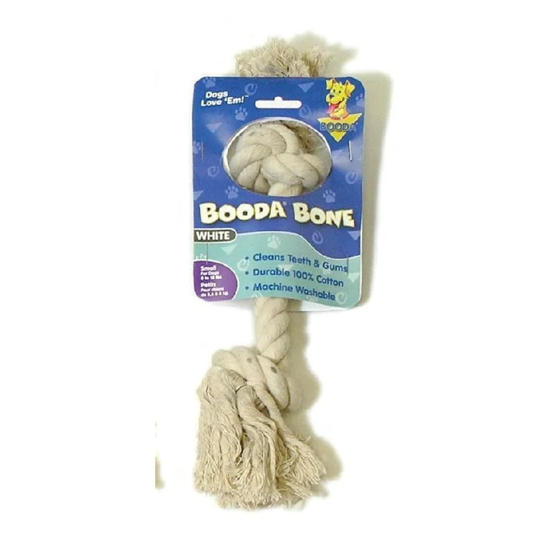 ---Booda White Rope Bone Dog Toy