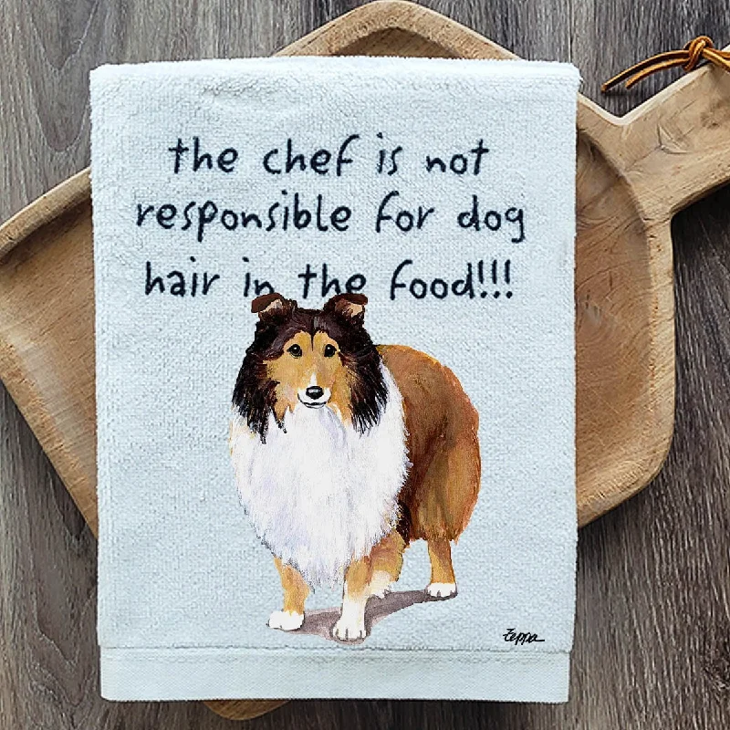 - Winter warm clothes for short-haired dogsShetland Sheepdog Dish Towel