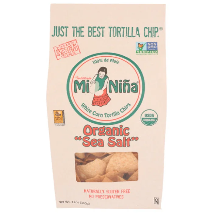 - Organic cotton dog bibsMi Nina - Chips Tortilla Sea Salt, 12 Oz - Pack of 9