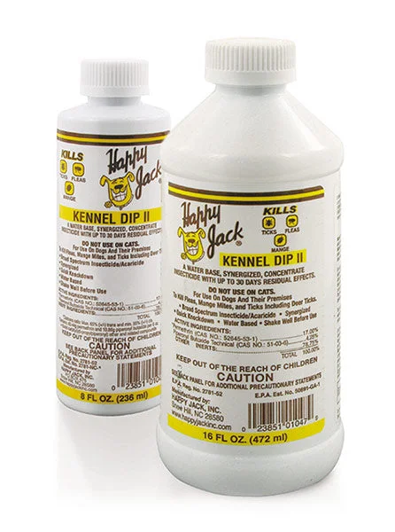 - Cat stress soothing sprayHappy Jack Kennel Dip II Flea Tick Dip Kills Lice & Ear Mites 4 oz